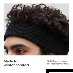 lifelong unisex warm woolen headband | earwarmer earmuffs earcap earcover | winter accessories for men and women | soft fleece ear protector for cold weather | thermal ear muff for outdoor sports and travel